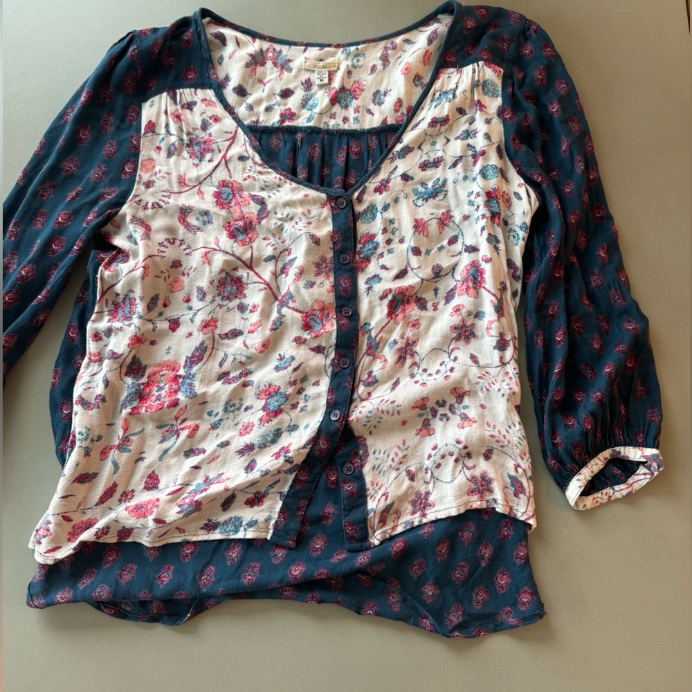 Urban outfitters boho linen top